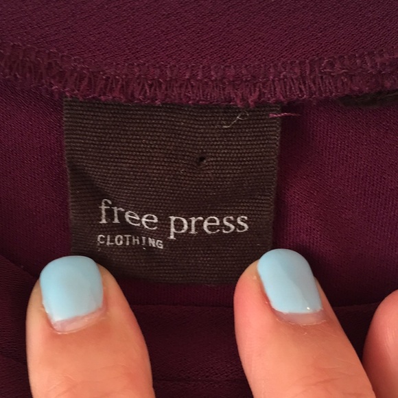 Free Press Purple Top - Picture 3 of 3